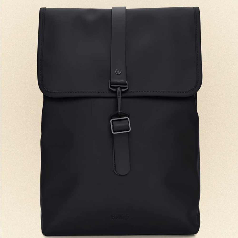 RAINS rucksack backpack. All Black. Brand New.